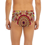 Sangria Mandala Bohemian Pattern Print Men's Briefs