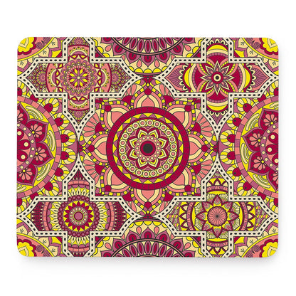 Sangria Mandala Bohemian Pattern Print Mouse Pad