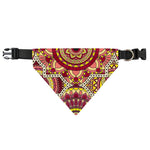 Sangria Mandala Bohemian Pattern Print Over The Collar Dog Bandana