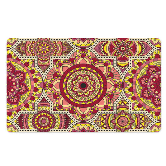 Sangria Mandala Bohemian Pattern Print Polyester Doormat