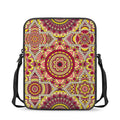 Sangria Mandala Bohemian Pattern Print Rectangular Crossbody Bag