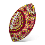 Sangria Mandala Bohemian Pattern Print Rugby Ball