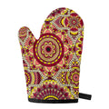 Sangria Mandala Bohemian Pattern Print Single Oven Mitt