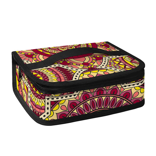 Sangria Mandala Bohemian Pattern Print Small Lunch Bag