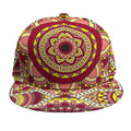 Sangria Mandala Bohemian Pattern Print Snapback Cap