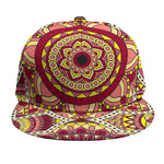 Sangria Mandala Bohemian Pattern Print Snapback Cap