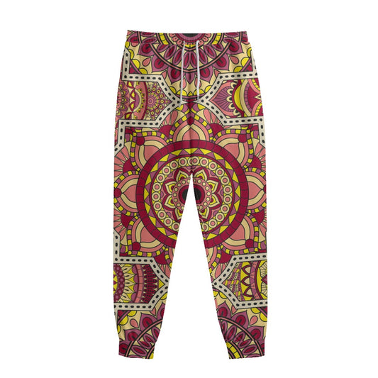 Sangria Mandala Bohemian Pattern Print Sweatpants