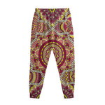 Sangria Mandala Bohemian Pattern Print Sweatpants