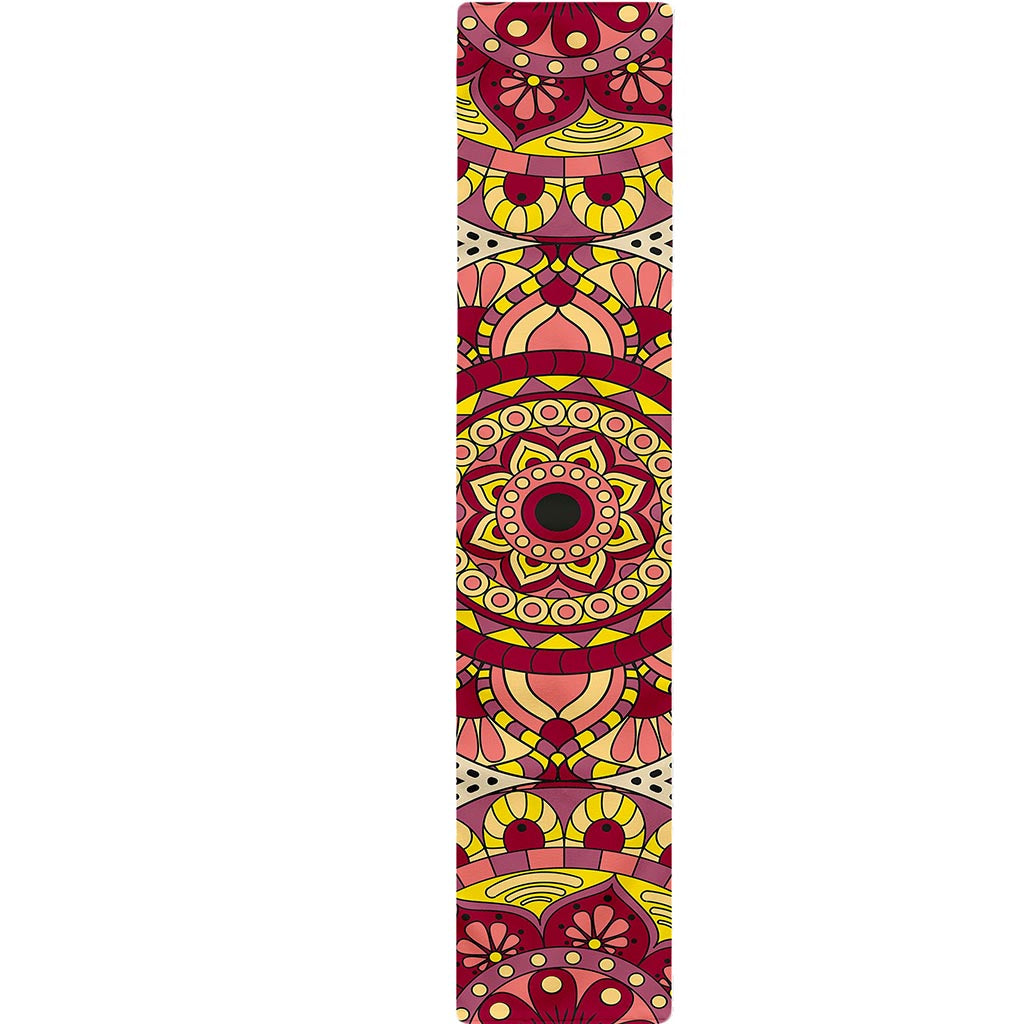 Sangria Mandala Bohemian Pattern Print Table Runner