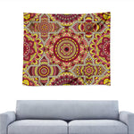Sangria Mandala Bohemian Pattern Print Tapestry