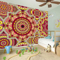 Sangria Mandala Bohemian Pattern Print Wall Sticker