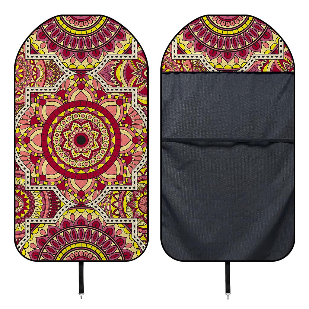 Sangria Mandala Bohemian Pattern Print Waterproof Car Seat Cover