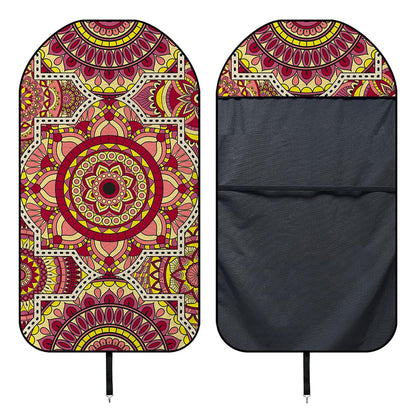 Sangria Mandala Bohemian Pattern Print Waterproof Car Seat Cover
