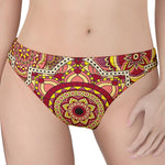 Sangria Mandala Bohemian Pattern Print Women's Thong