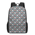 Santa Claus And Friends Pattern Print 17 Inch Backpack