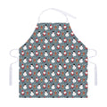 Santa Claus And Friends Pattern Print Adjustable Apron