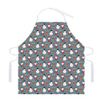 Santa Claus And Friends Pattern Print Adjustable Apron