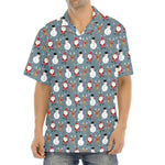 Santa Claus And Friends Pattern Print Aloha Shirt