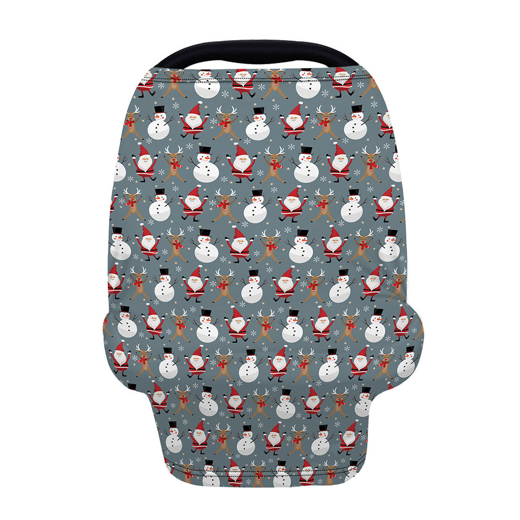 Santa Claus And Friends Pattern Print Baby Seat Cover