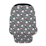 Santa Claus And Friends Pattern Print Baby Seat Cover