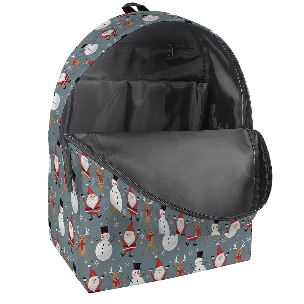 Santa Claus And Friends Pattern Print Backpack