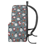 Santa Claus And Friends Pattern Print Backpack