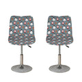 Santa Claus And Friends Pattern Print Bar Stool Covers