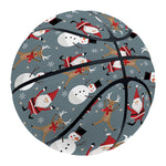 Santa Claus And Friends Pattern Print Basketball