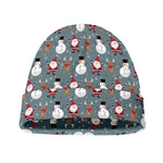 Santa Claus And Friends Pattern Print Beanie
