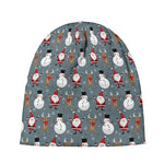Santa Claus And Friends Pattern Print Beanie