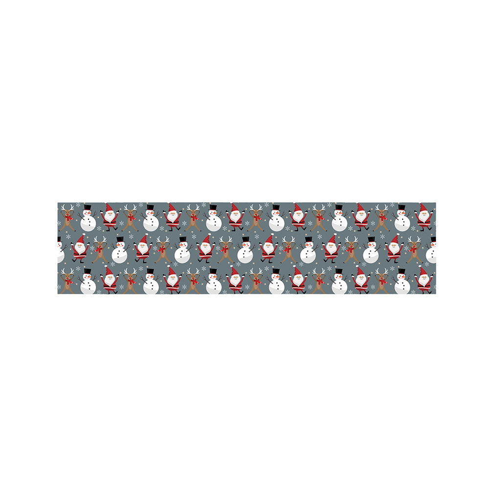 Santa Claus And Friends Pattern Print Bed Runner