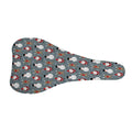 Santa Claus And Friends Pattern Print Bicycle Seat Cover