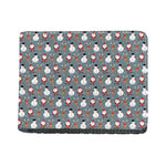 Santa Claus And Friends Pattern Print Bifold Wallet