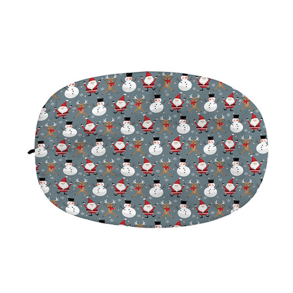 Santa Claus And Friends Pattern Print Car Side Mirror Covers