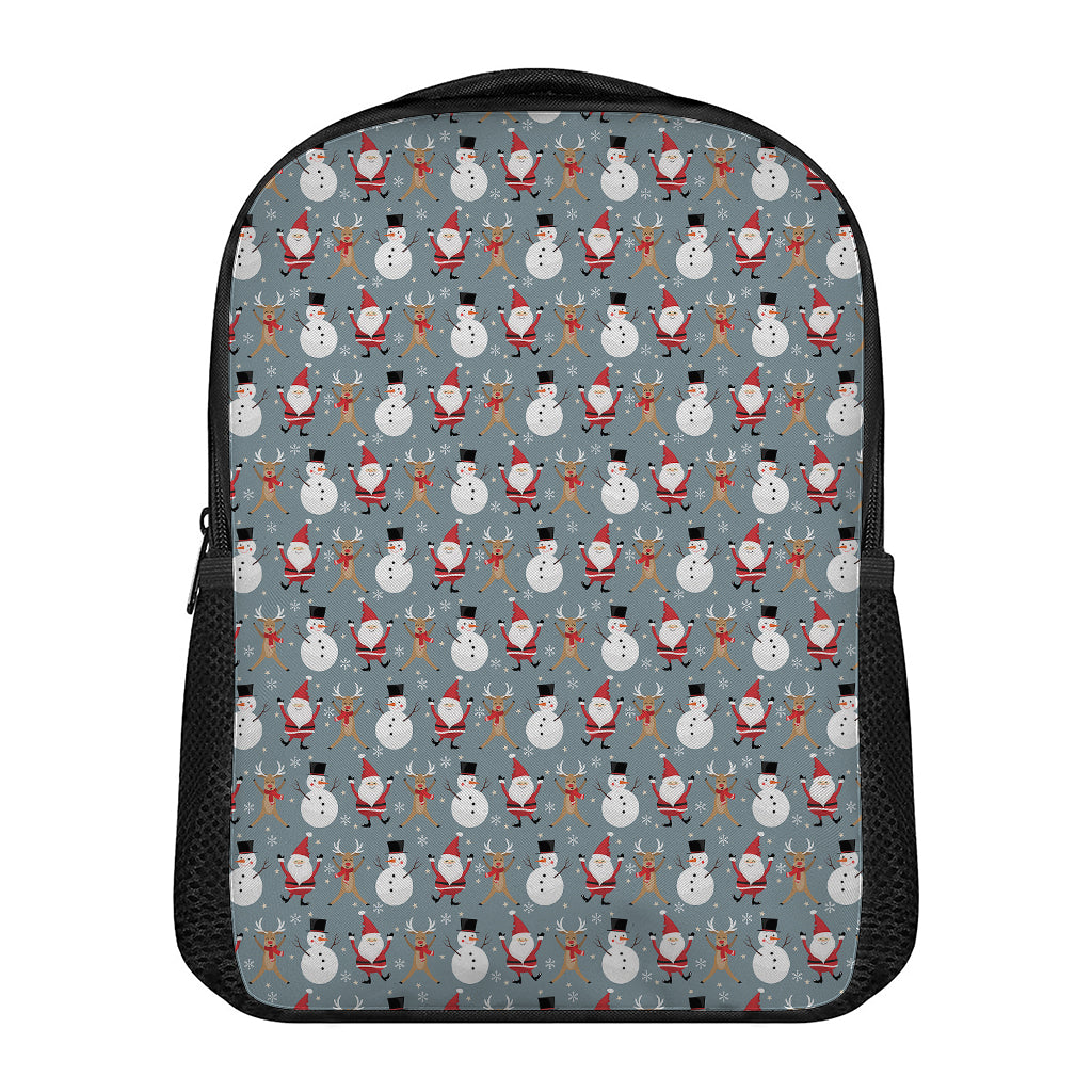 Santa Claus And Friends Pattern Print Casual Backpack