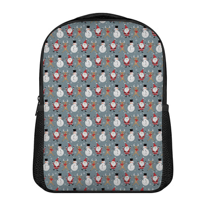 Santa Claus And Friends Pattern Print Casual Backpack