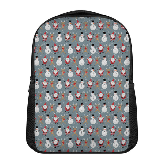 Santa Claus And Friends Pattern Print Casual Backpack