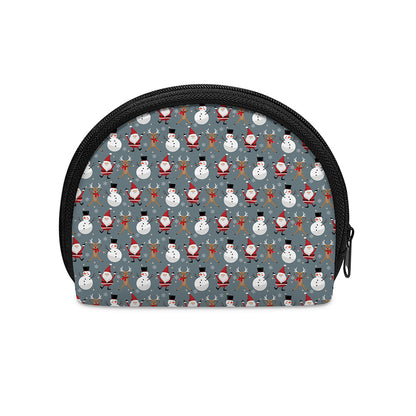 Santa Claus And Friends Pattern Print Coin Purse
