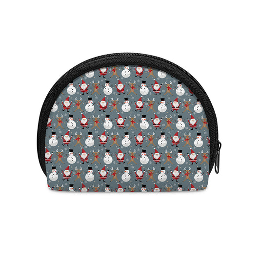 Santa Claus And Friends Pattern Print Coin Purse