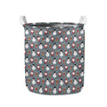 Santa Claus And Friends Pattern Print Collapsible Laundry Basket