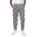Santa Claus And Friends Pattern Print Cotton Sweatpants