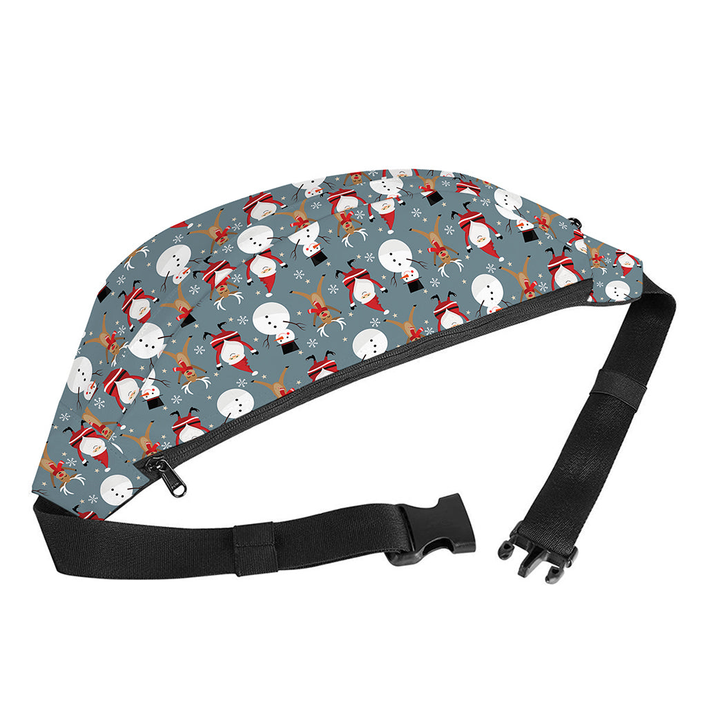 Santa Claus And Friends Pattern Print Fanny Pack