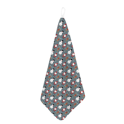 Santa Claus And Friends Pattern Print Hand Towel