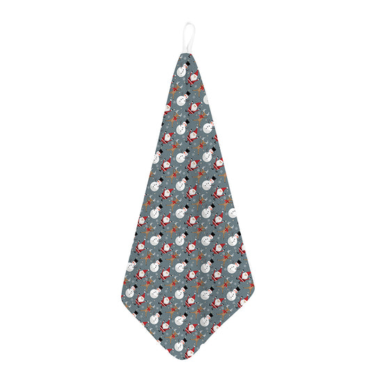 Santa Claus And Friends Pattern Print Hand Towel