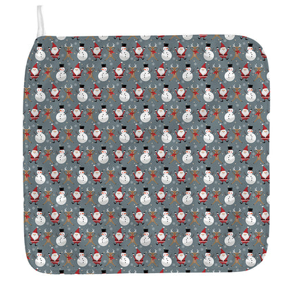 Santa Claus And Friends Pattern Print Hand Towel