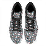 Santa Claus And Friends Pattern Print High Top Leather Sneakers