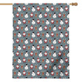 Santa Claus And Friends Pattern Print House Flag