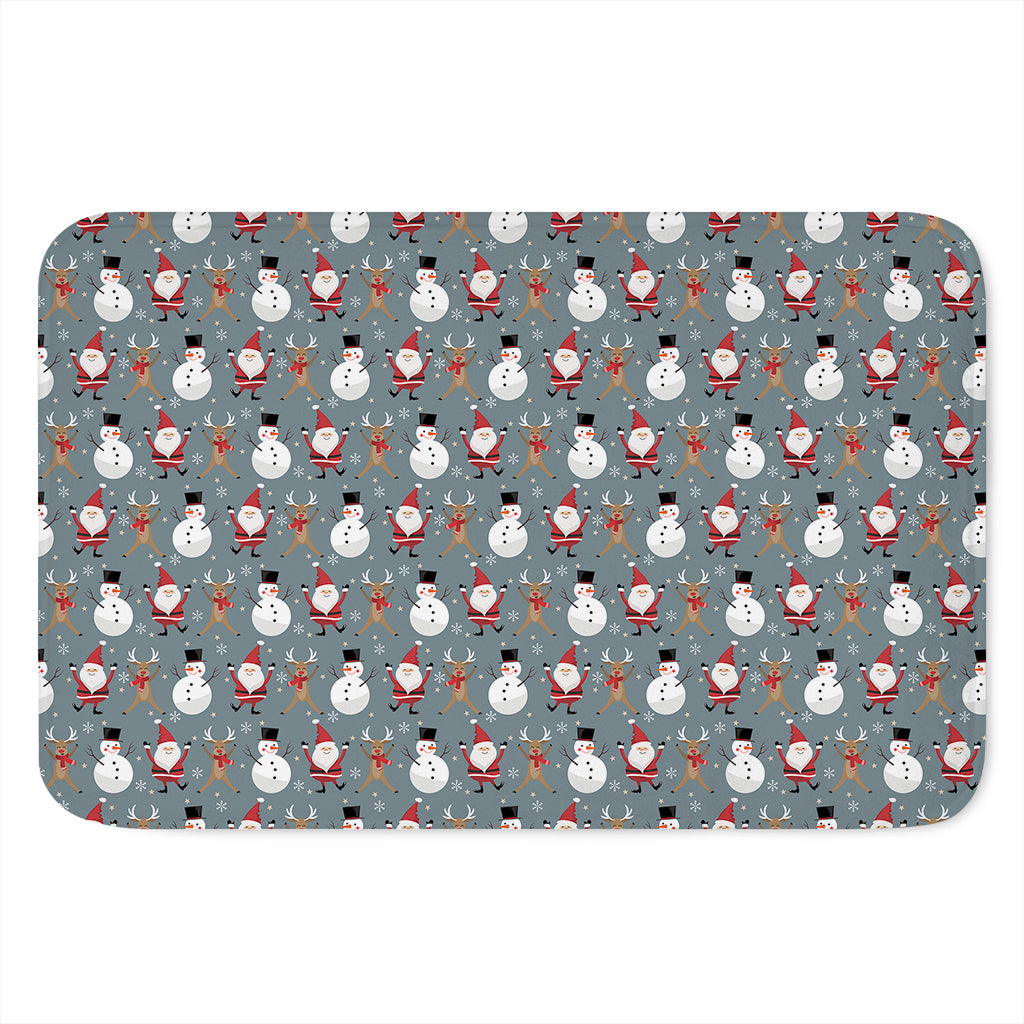 Santa Claus And Friends Pattern Print Indoor Door Mat
