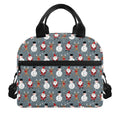 Santa Claus And Friends Pattern Print Insulated Lunch Bag