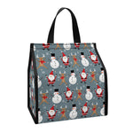 Santa Claus And Friends Pattern Print Insulated Lunch Tote